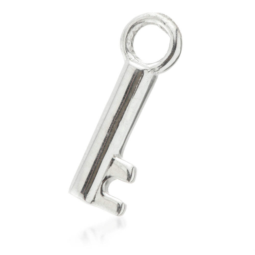 9 Carat Solid Gold Key Hoop Charm for Hinge Segment Ring
