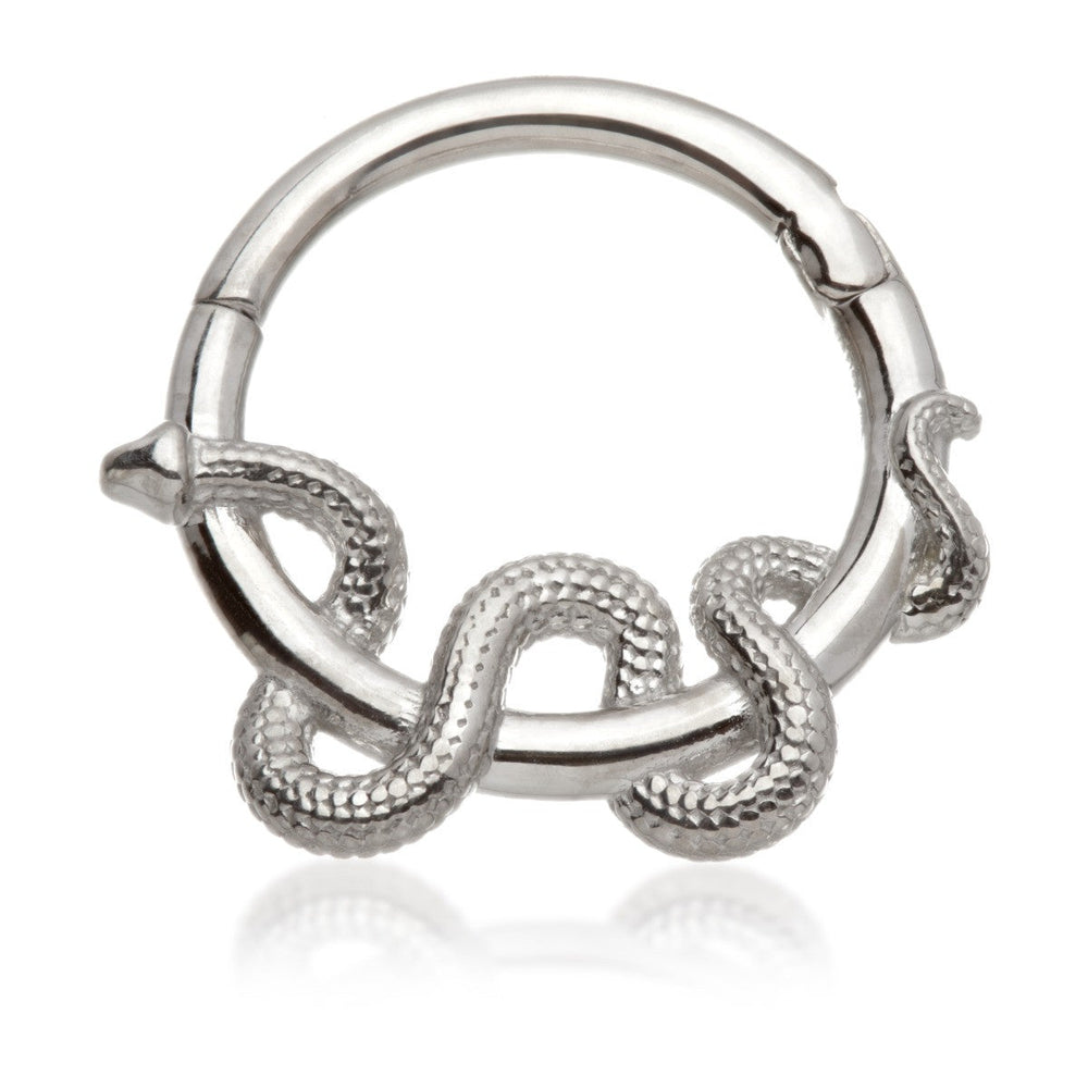 Solid Gold Snake Daith Septum Ring