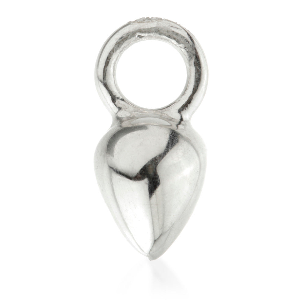 9 Carat Solid Gold Tear Drop Hoop Charm for Hinge Segment Ring