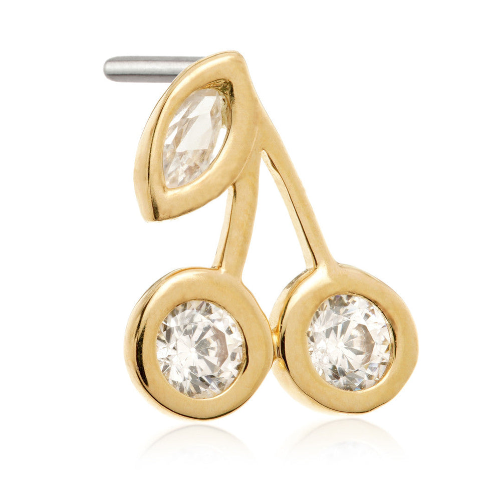 TL - Cherry Pie - 14ct Gold Threadless Attachment