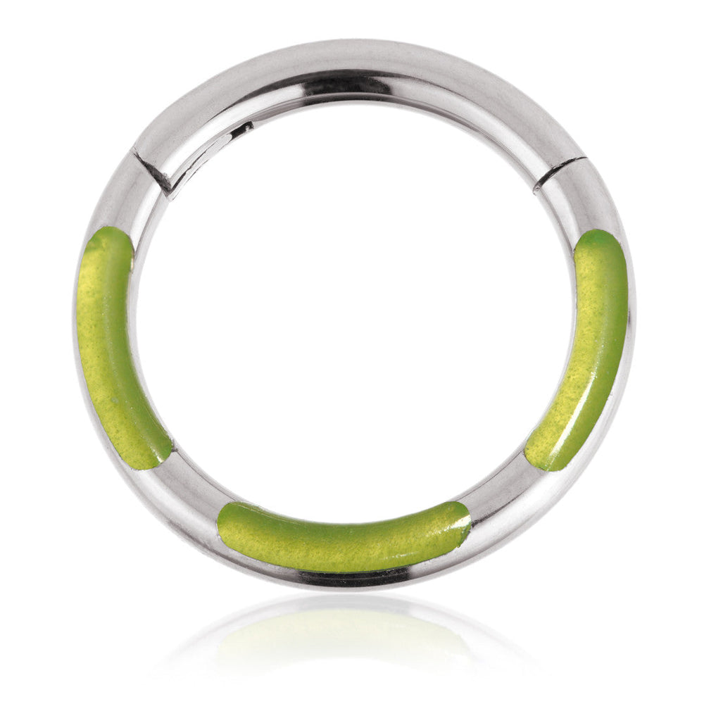 Ti Couture Glow in the Dark Hinge Ring