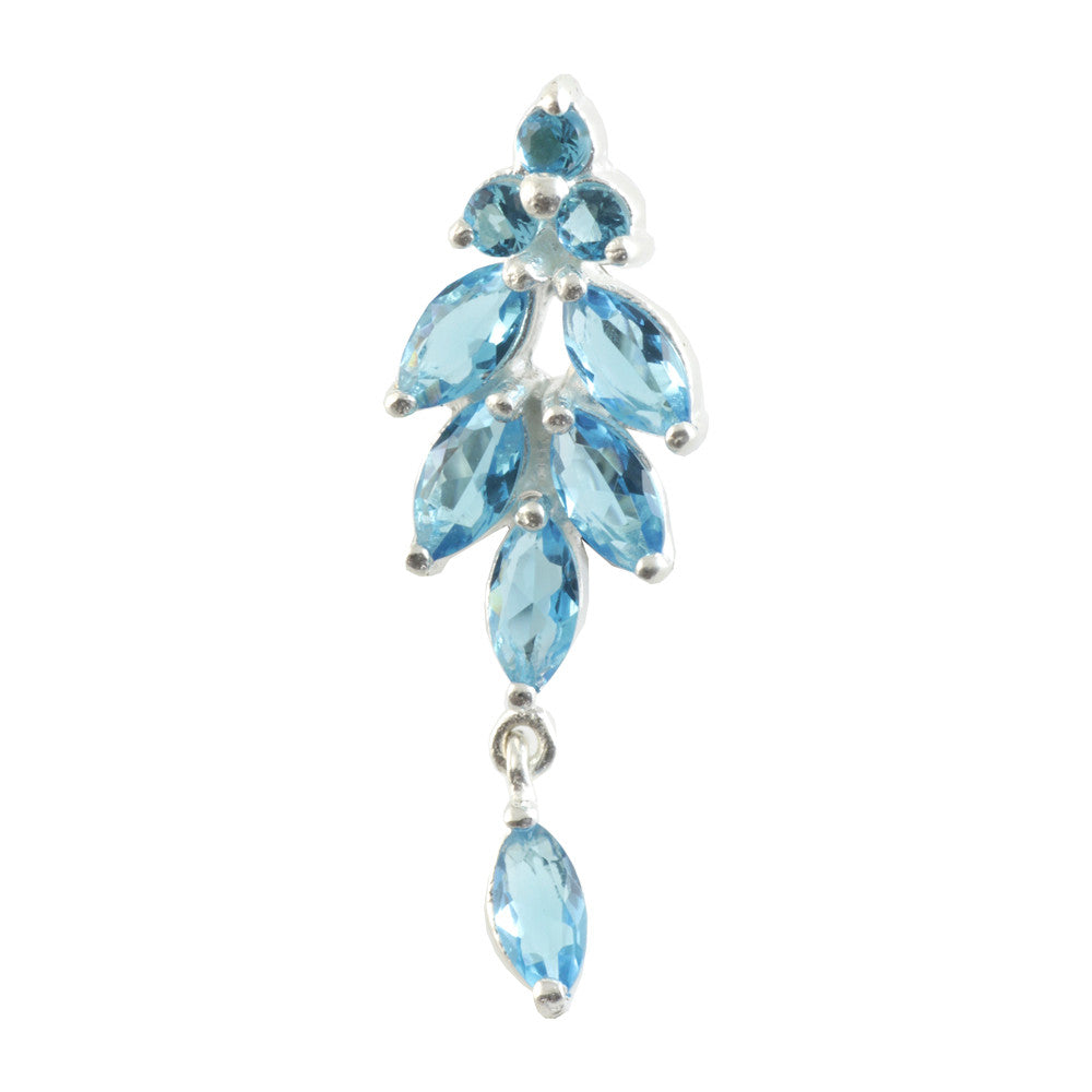 Top Drop Cluster Tail Silver & Steel Navel