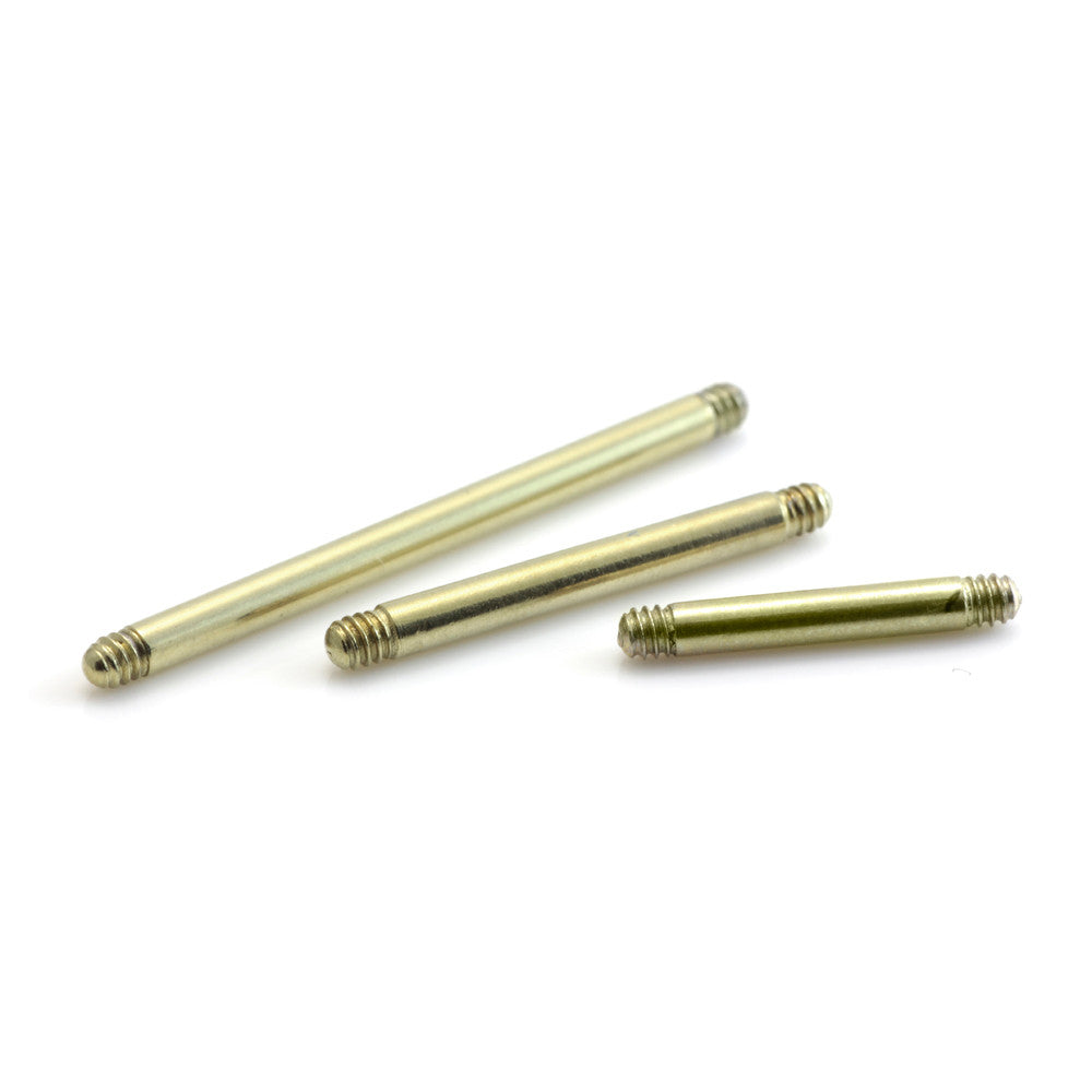 Zircon Gold Steel Barbell Stem