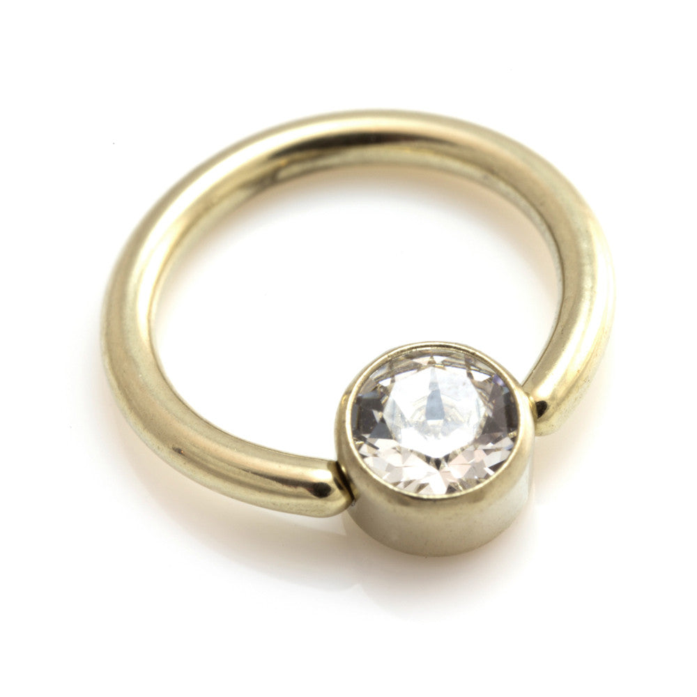 Zircon Gold Steel Gem Disk BCR