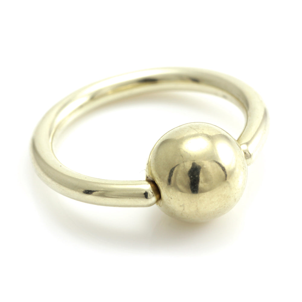 Zircon PVD Gold Ti BCR with Titanium Ball