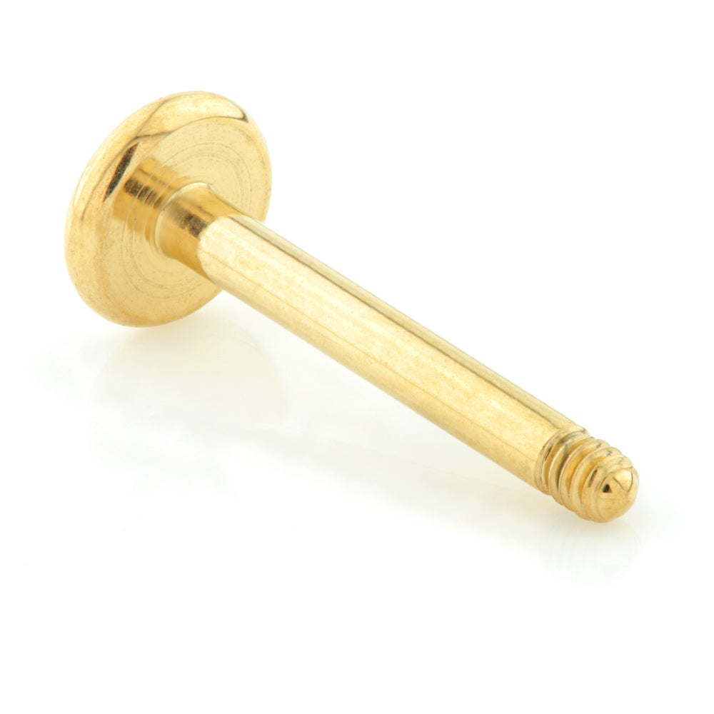 Zircon PVD Gold Ti Micro Labret Stem Only