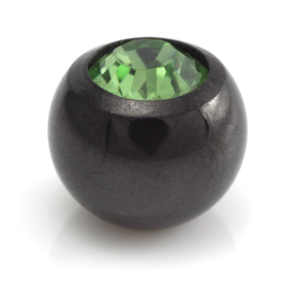 Black Steel Gem Ball