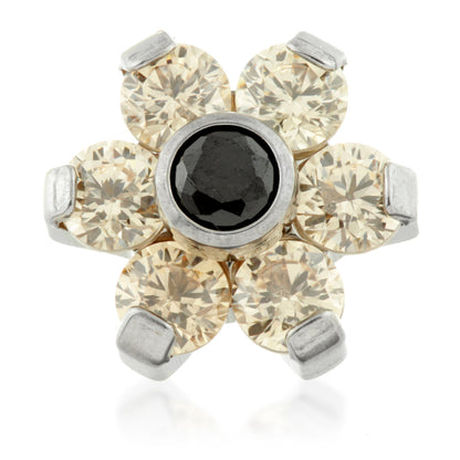Ti Internal Micro Gem Flower Attachment (6 petals)
