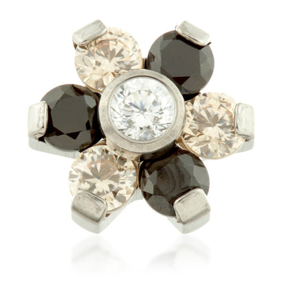 Ti Internal Micro Gem Flower Attachment (6 petals)