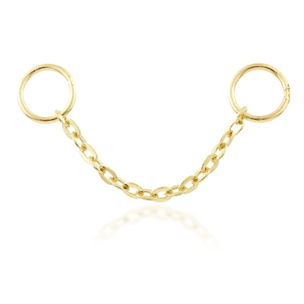 Solid 9ct Gold Hanging Chain Charm for Bars