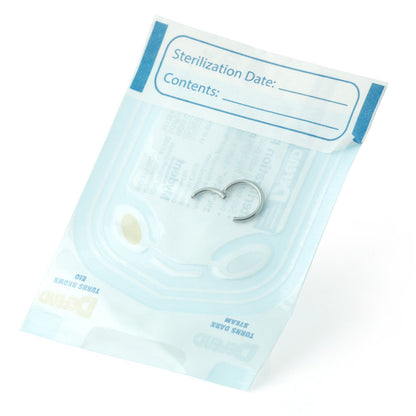 10x Sterile Titanium Hinged Plain Segment Ring - XMTB36