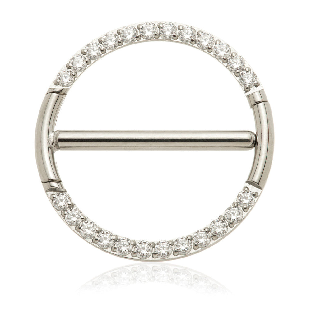 Ti Jewelled Double Nipple Clicker