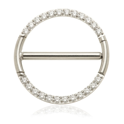Ti Jewelled Double Nipple Clicker