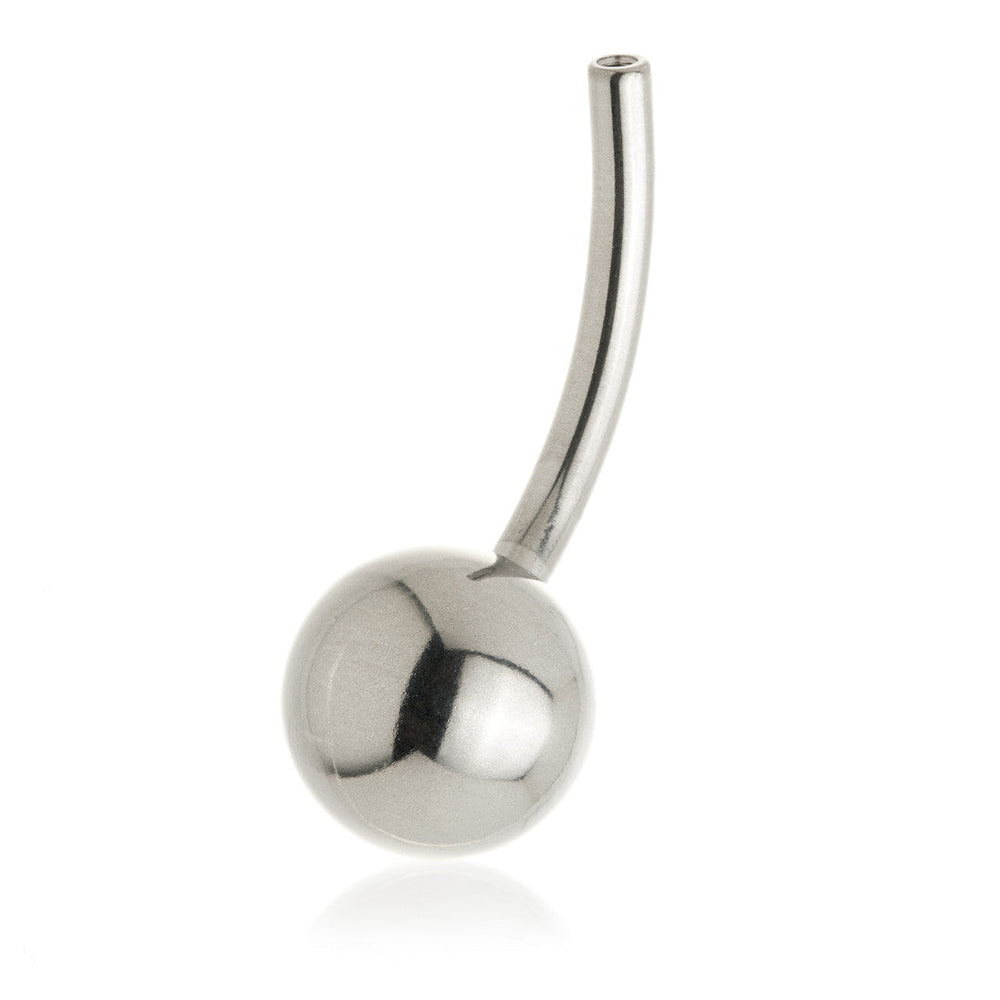 Perryman Titanium Internal Plain Navel Bar Stem (0.9mm Thread) - UK Made