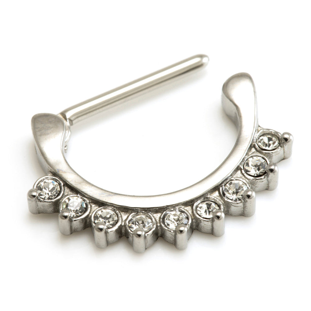 Cast Steel Gems Nipple Clicker - NCLIP4