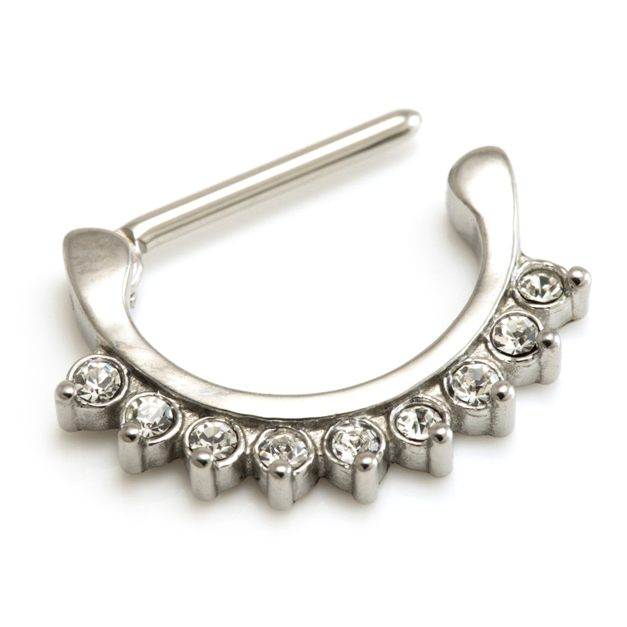 Cast Steel Gems Nipple Clicker - NCLIP4