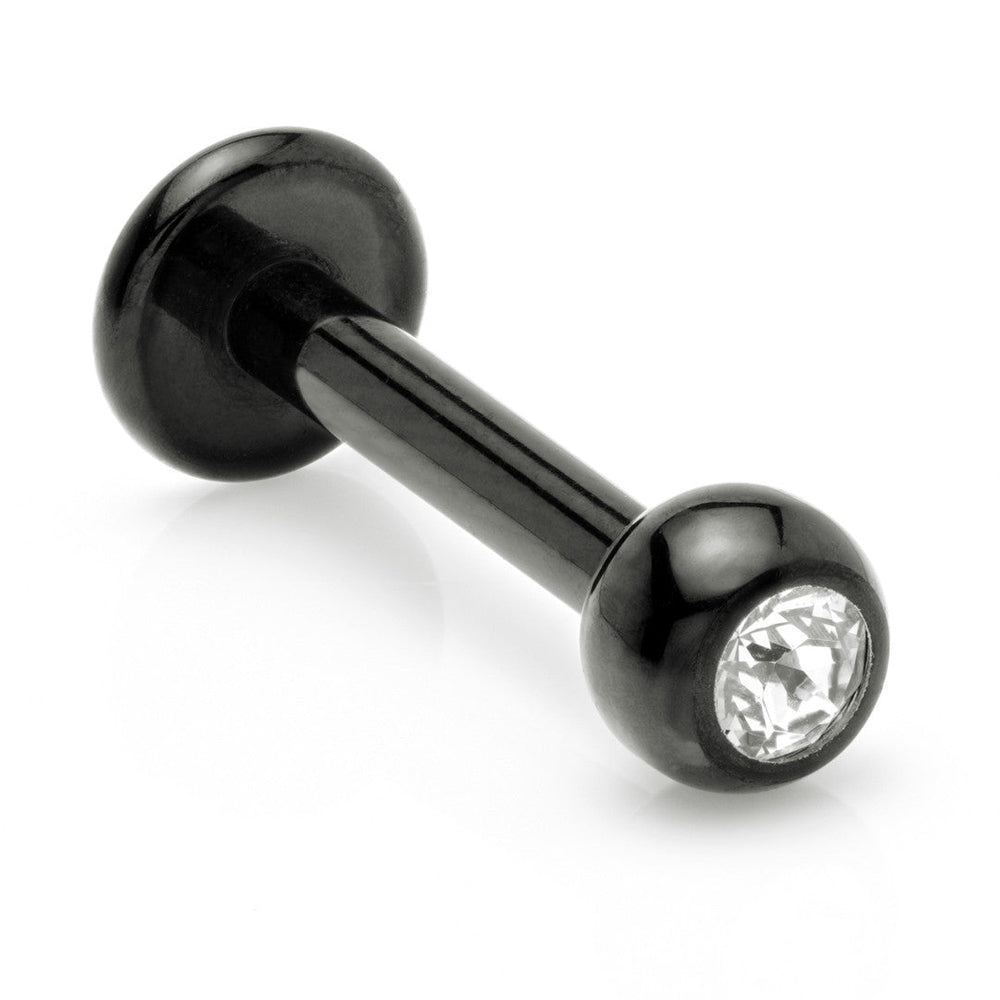 Evil Black Internal Ti Micro Gem Ball Labret
