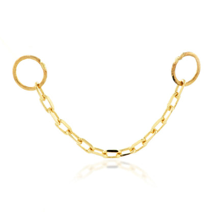 TL - 14ct Gold Hanging Chain Charm-14K-38-Y