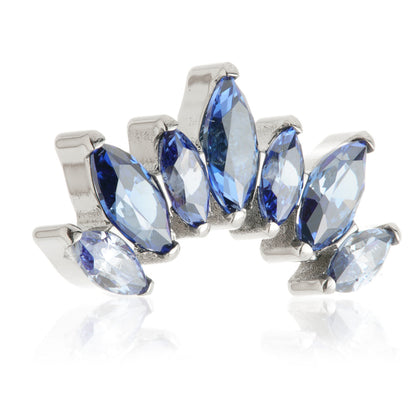 Ti Threadless Prong Jewelled Marquise Cluster Attachment