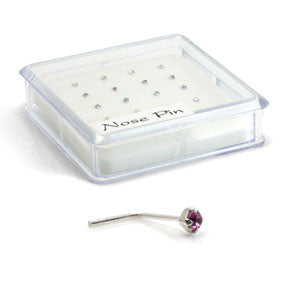 20x Silver Mixed Gems - L Shaped - in Box