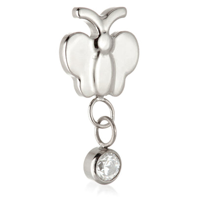 Ti Internal Butterfly Gem Hanging Attachment