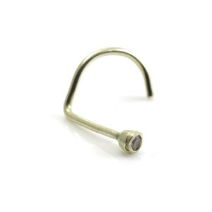 14ct Jewelled Nose Screw