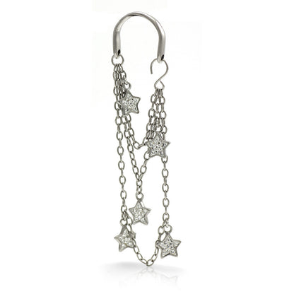1x Stars with Gems Tunnel Jewellery