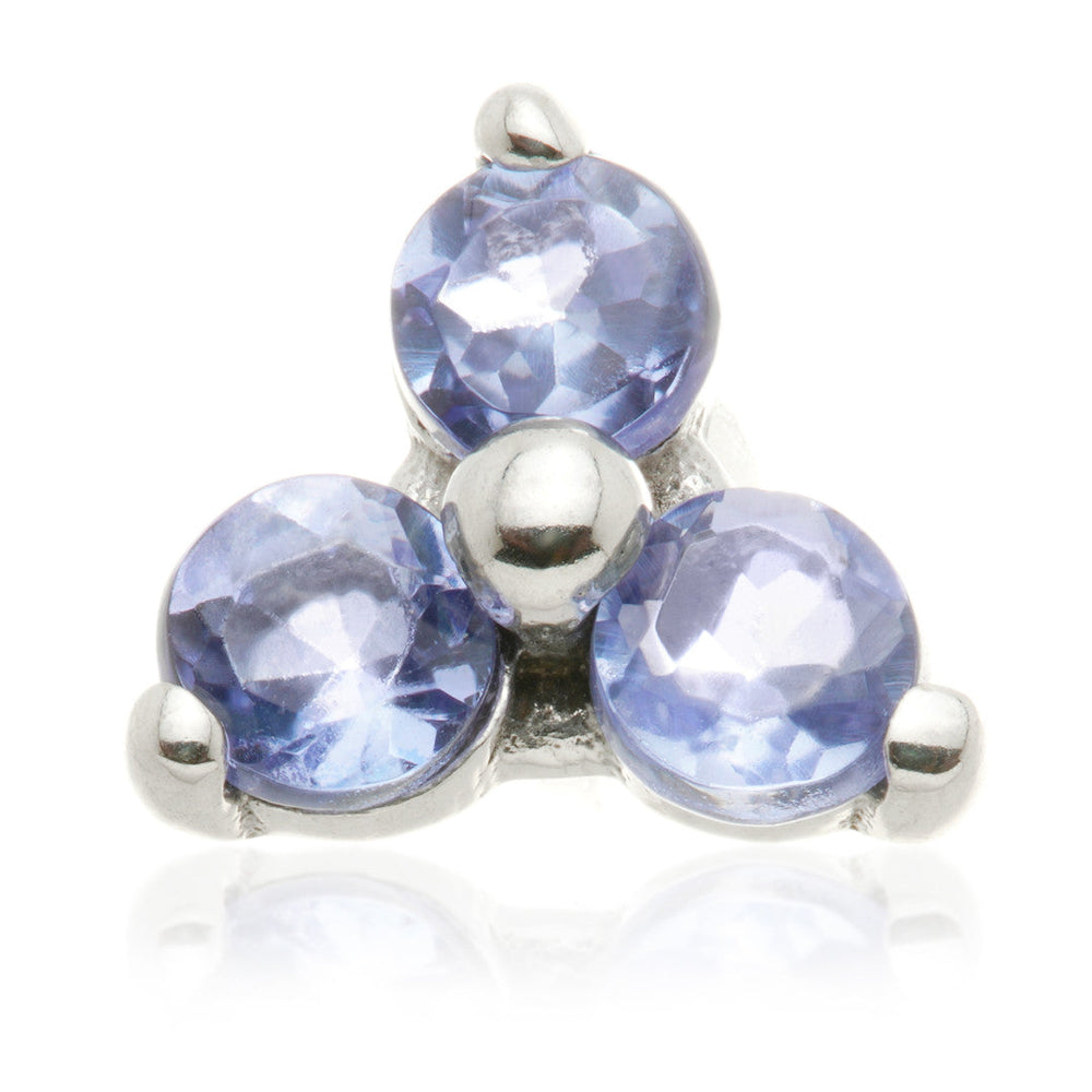 TL - 14ct Gold Internal Trinity Tanzanite Attachment - W