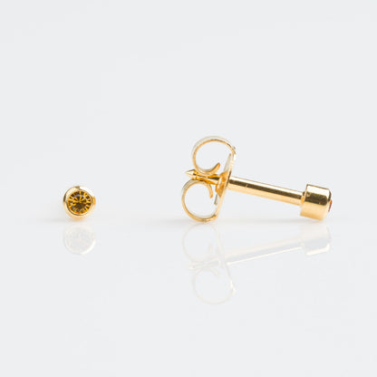 Studex Mini Gold Plated Bezel November Studs - Pack of 12