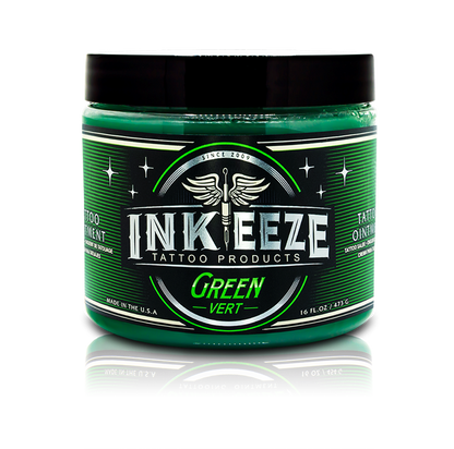 INK-EEZE Green Glide Tattoo Ointment - 16oz