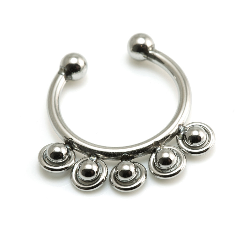 Fake Steel Ball Septum Ring