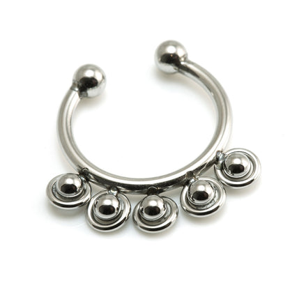 Fake Steel Ball Septum Ring