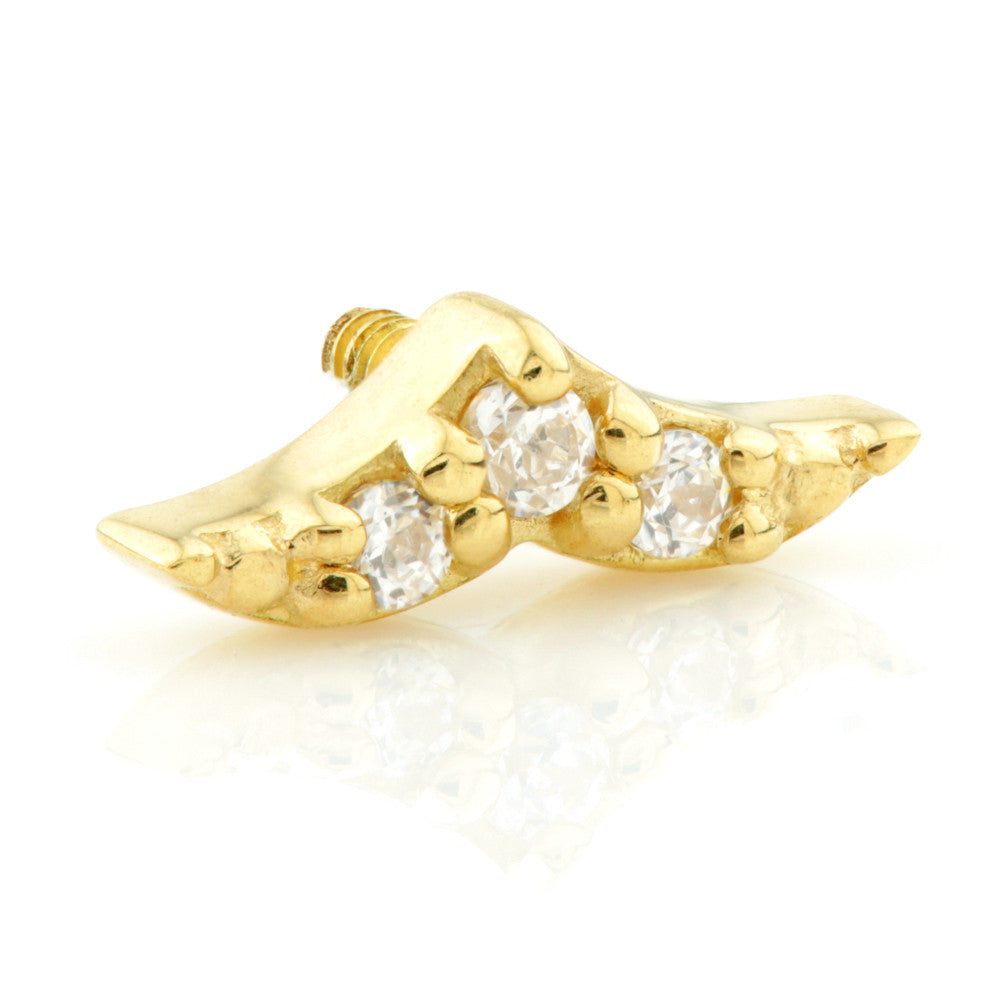 TL - 18ct Internal Gold Jewelled Seagull Attachment