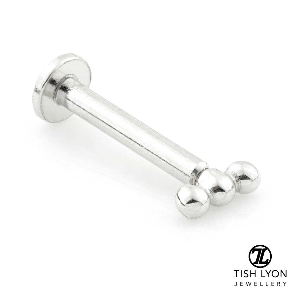 TL - 14ct Gold Tri Dot Internal Labret