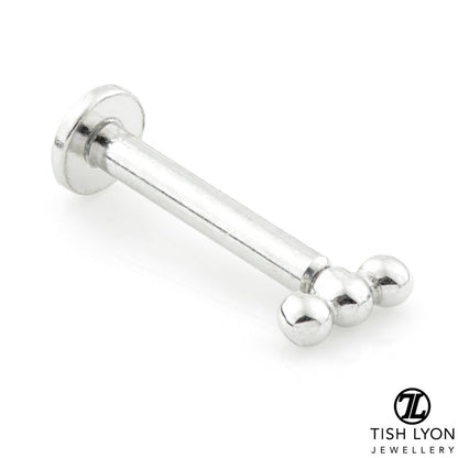 TL - 14ct Gold Tri Dot Internal Labret