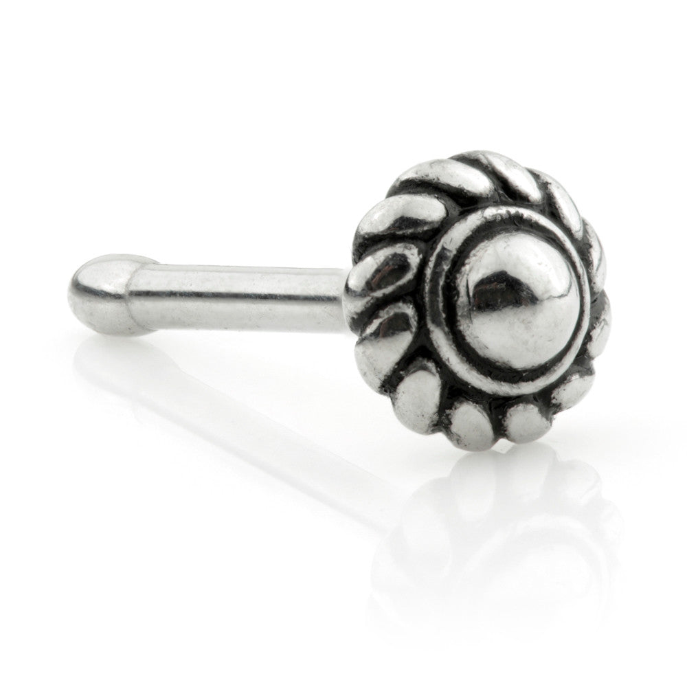 Steel Tribal Disk Nose Stud