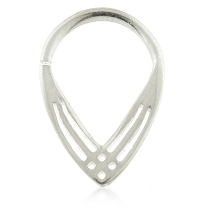Art Deco Vogue Silver Open Ring