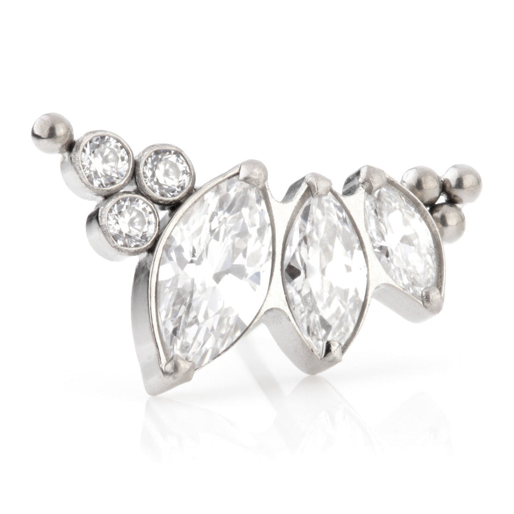 Ti Couture Threadless Graduated Marquise Attachment