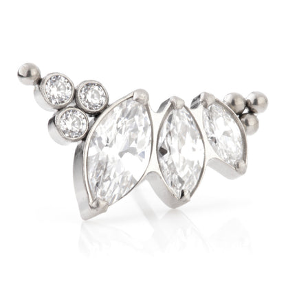 Ti Couture Threadless Graduated Marquise Attachment