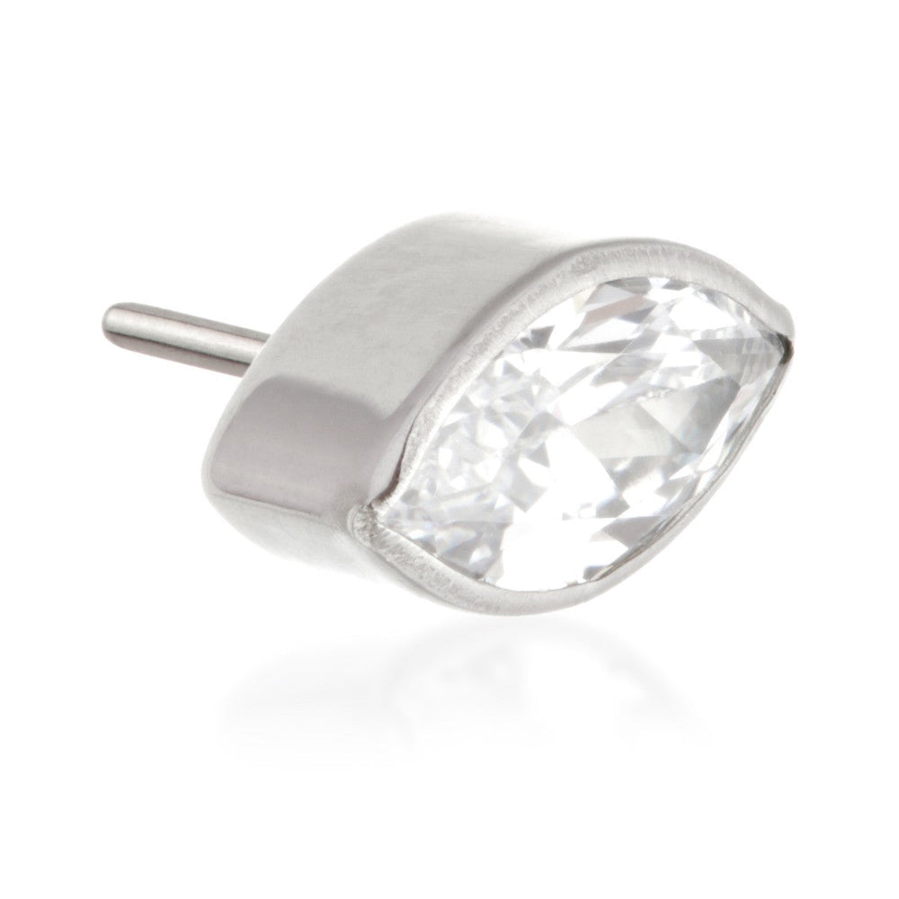 Ti Threadless Jewelled Bezel Marquise Attachment