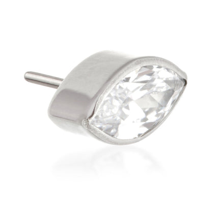 Ti Threadless Jewelled Bezel Marquise Attachment