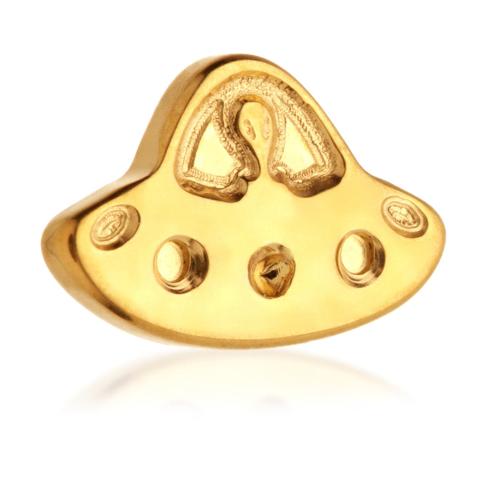 Zircon Gold Ti Internal Alien Spaceship Attachment