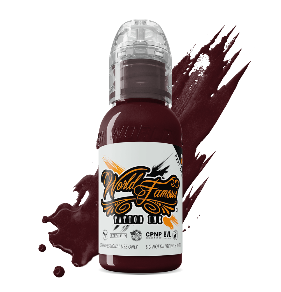 World Famous Ink Ilya Fom's Animal Kingdom Baboon Maroon - 1oz