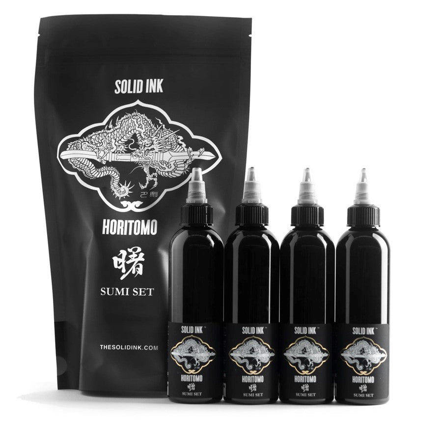 Solid Ink Horitomo Sumi Set - 4 x 4oz