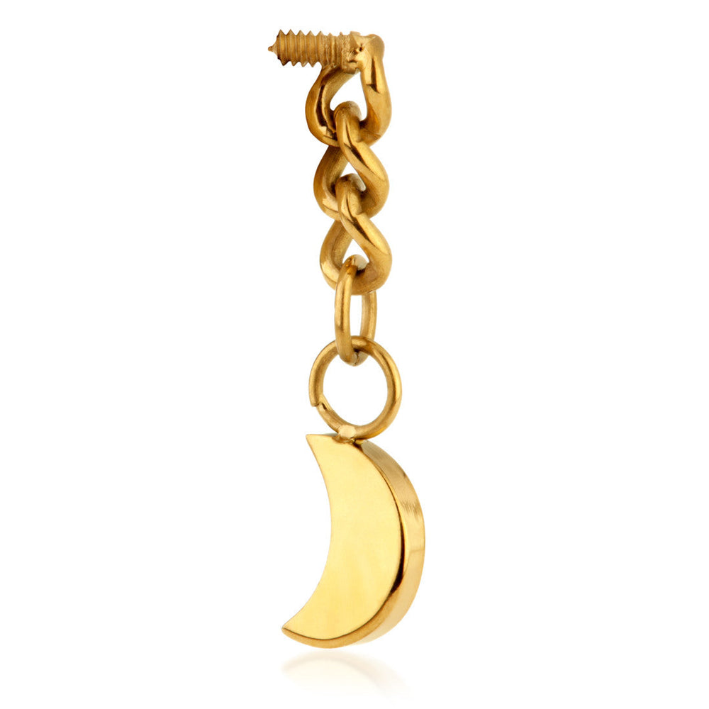 Zircom Gold Ti Internal Hanging Moon Attachment