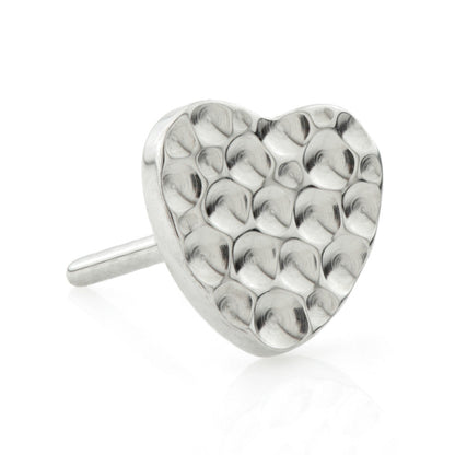 Ti Threadless Hammered Heart Disk Attachment