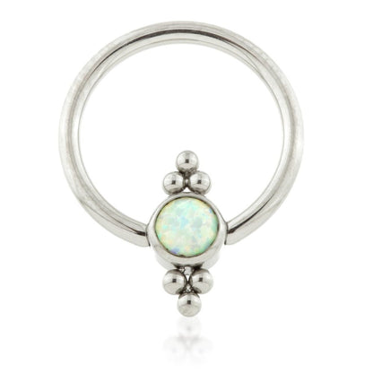 Ti BCR with Double Tri-Bead Cluster Opal Flat Disk 1.2mm