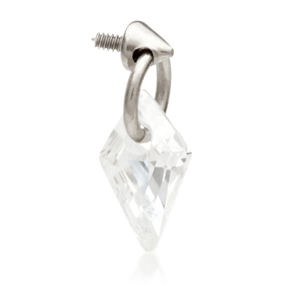 Ti Internal Attachment with Kite Shape Gem Charm