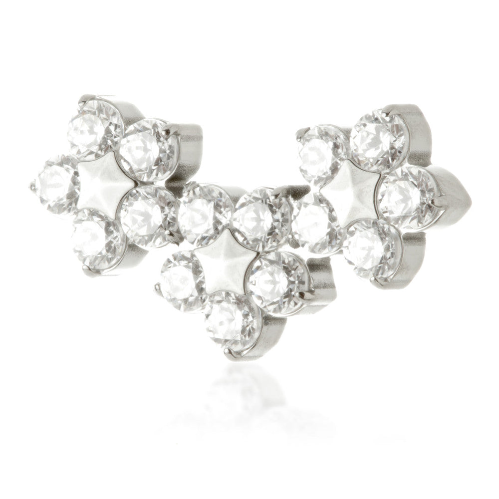 Ti Internal Jewelled Flower Crescent Attachment