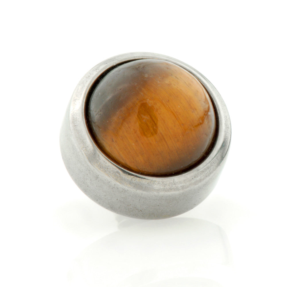 Ti Internal Bezel Set with Tiger Eye Stone Attachment